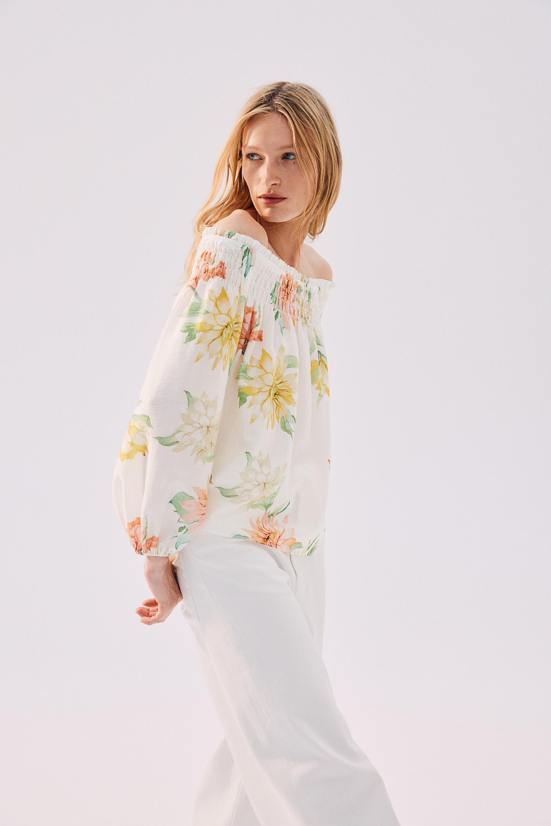 off-the-shoulder blouse