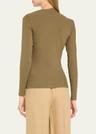 off-the-shoulder fluid jersey top