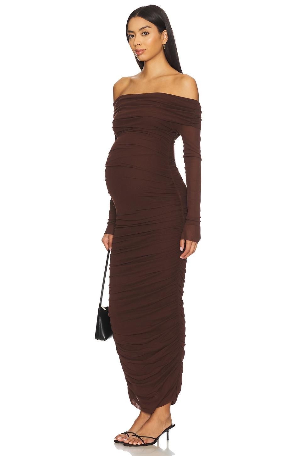 off the shoulder mesh dress