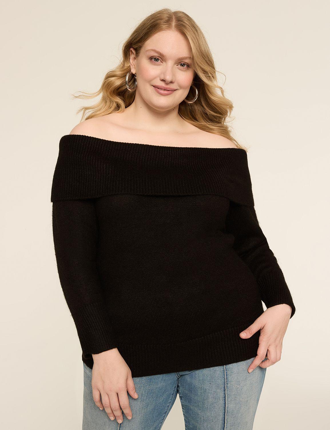 off-the-shoulder sweater