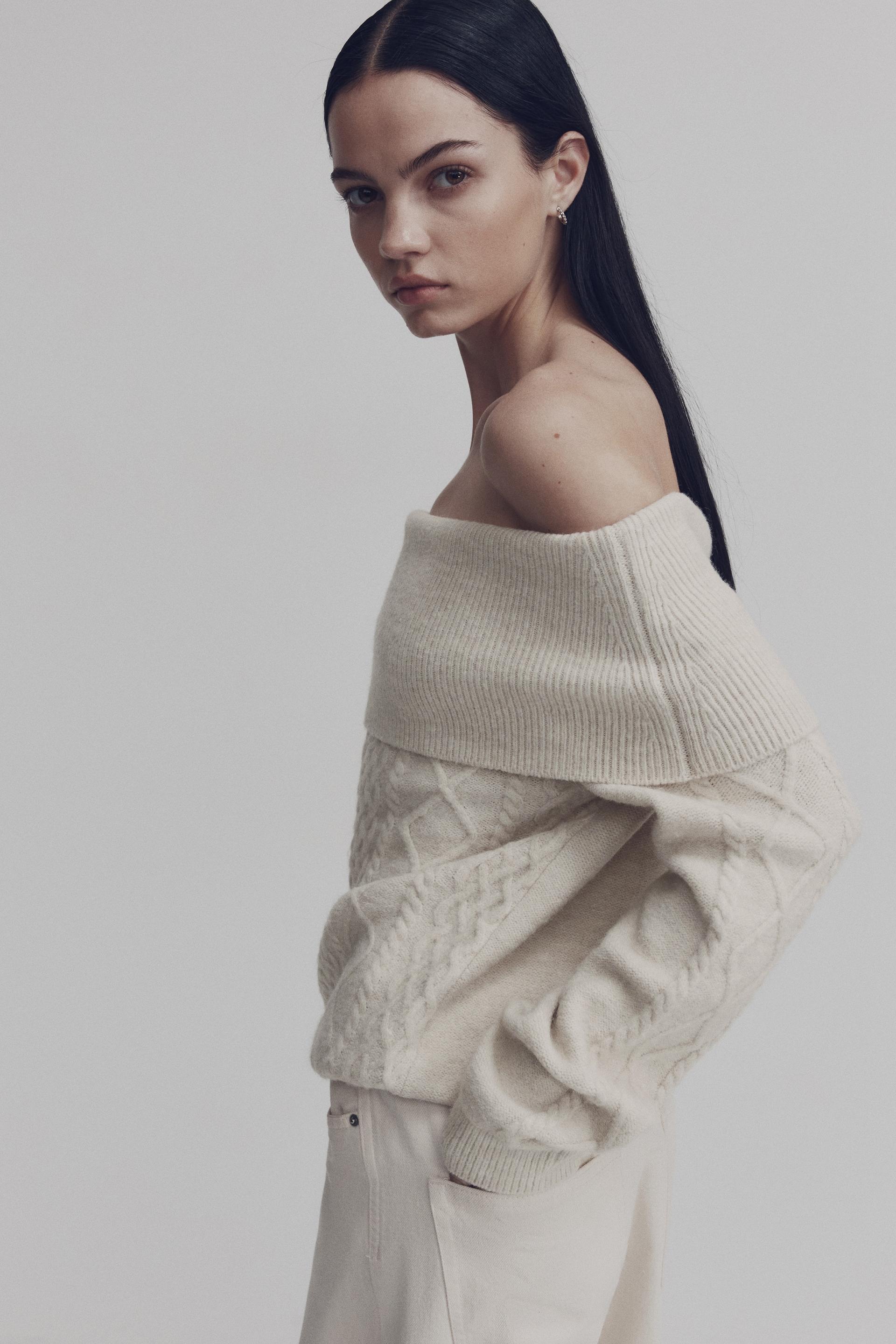 off-the-shoulder sweater