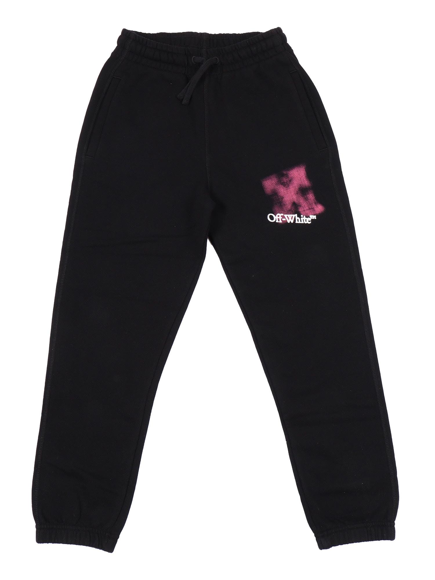 off-white arrow spray sweatpant black - fuchsia