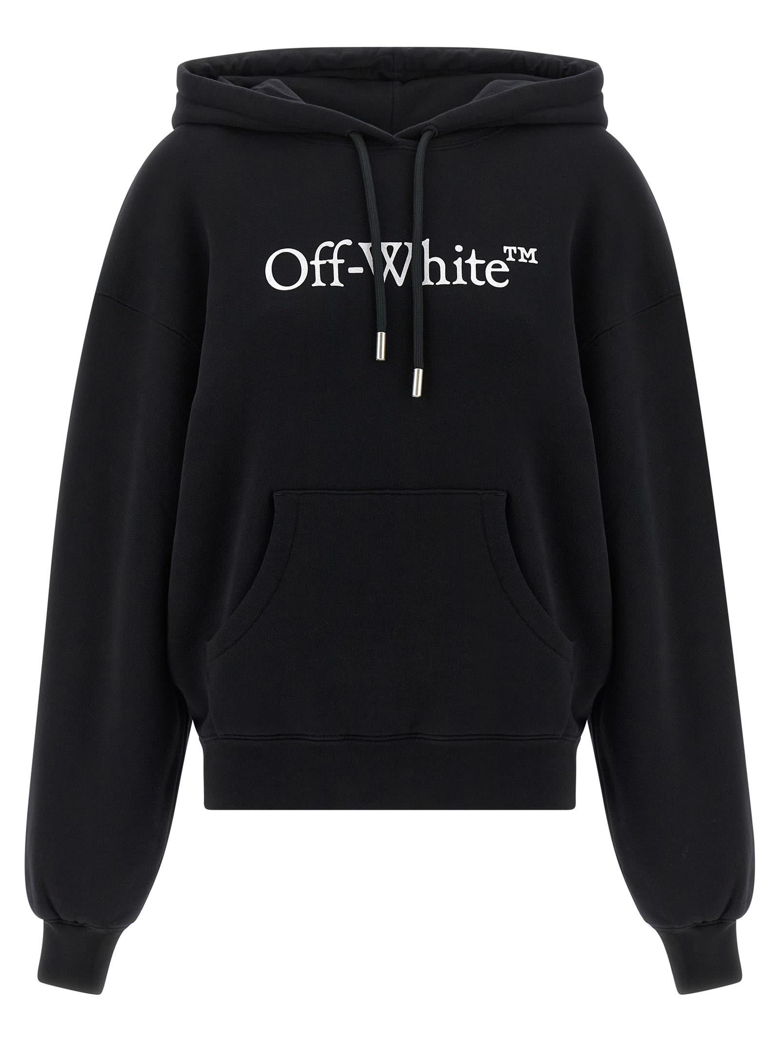off-white big logo bookkish hoodie