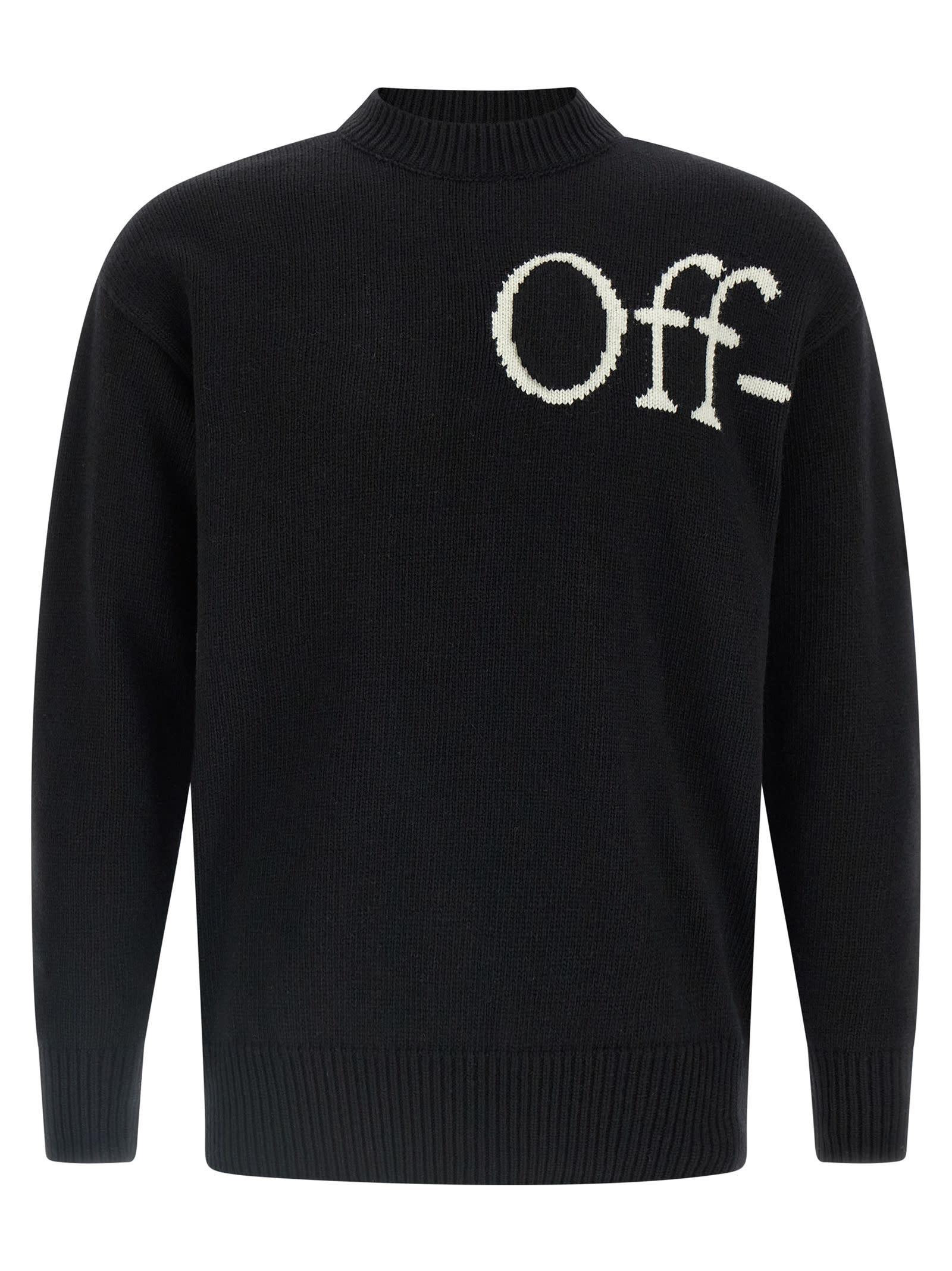 off-white bookish shared knit sweater
