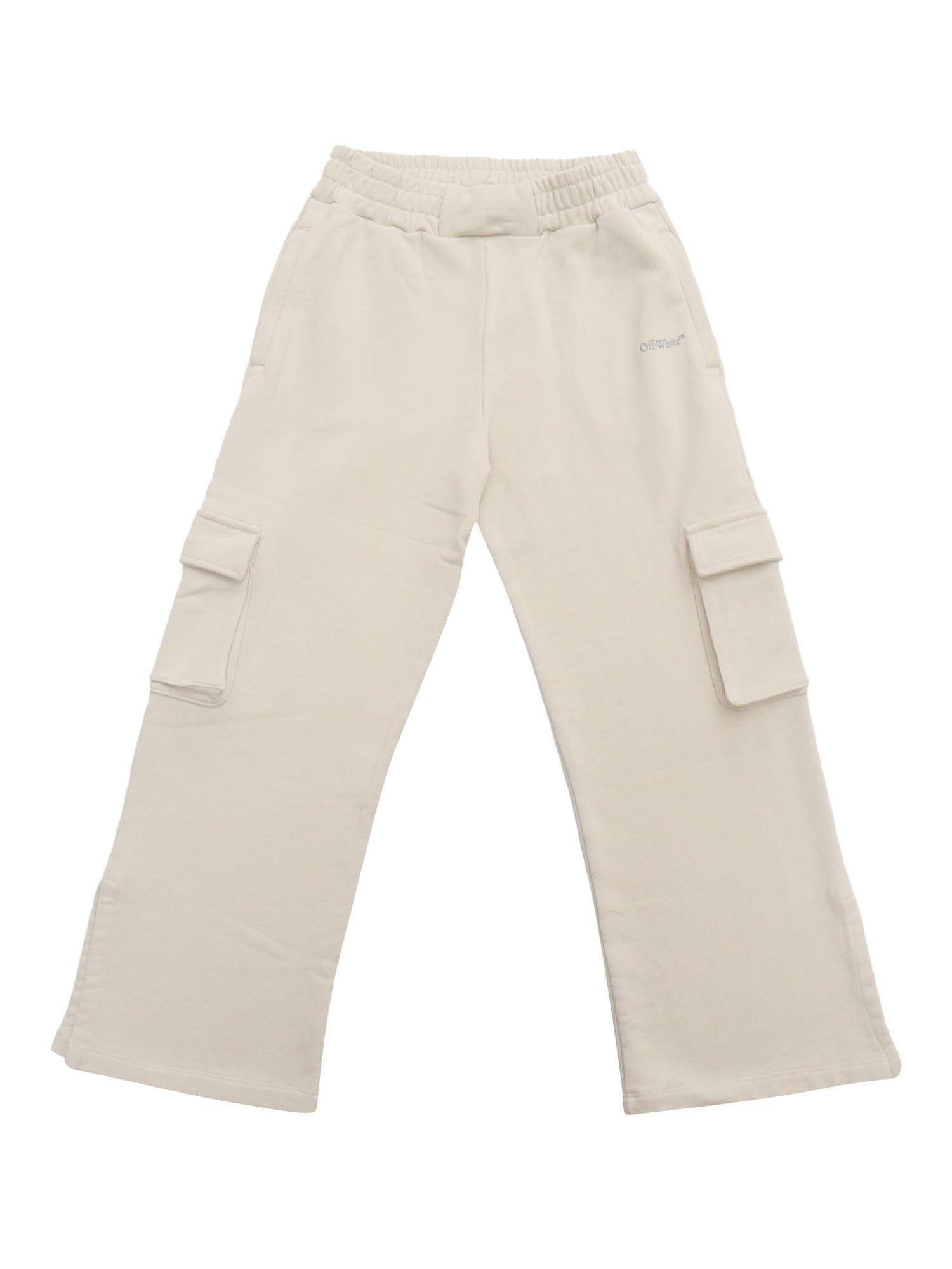 off-white cargo bookish sweatpant light grey - sil