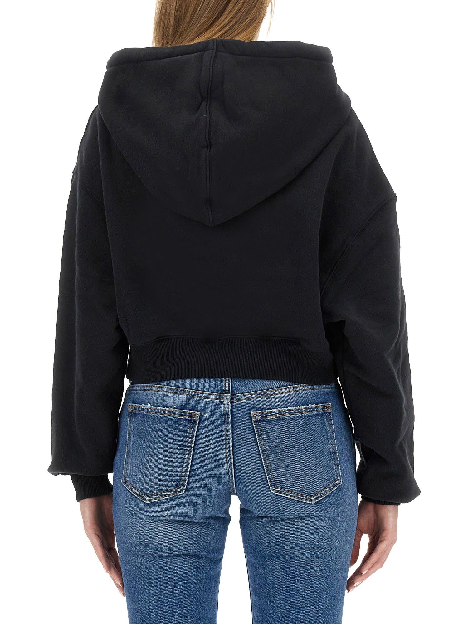off-white cropped sweatshirt