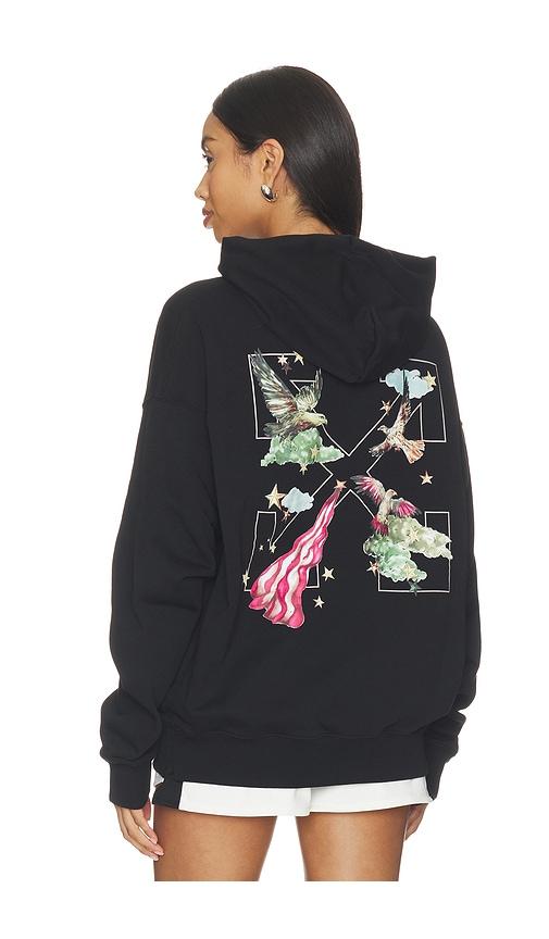 off-white dream arrow skate hoodie in black.
