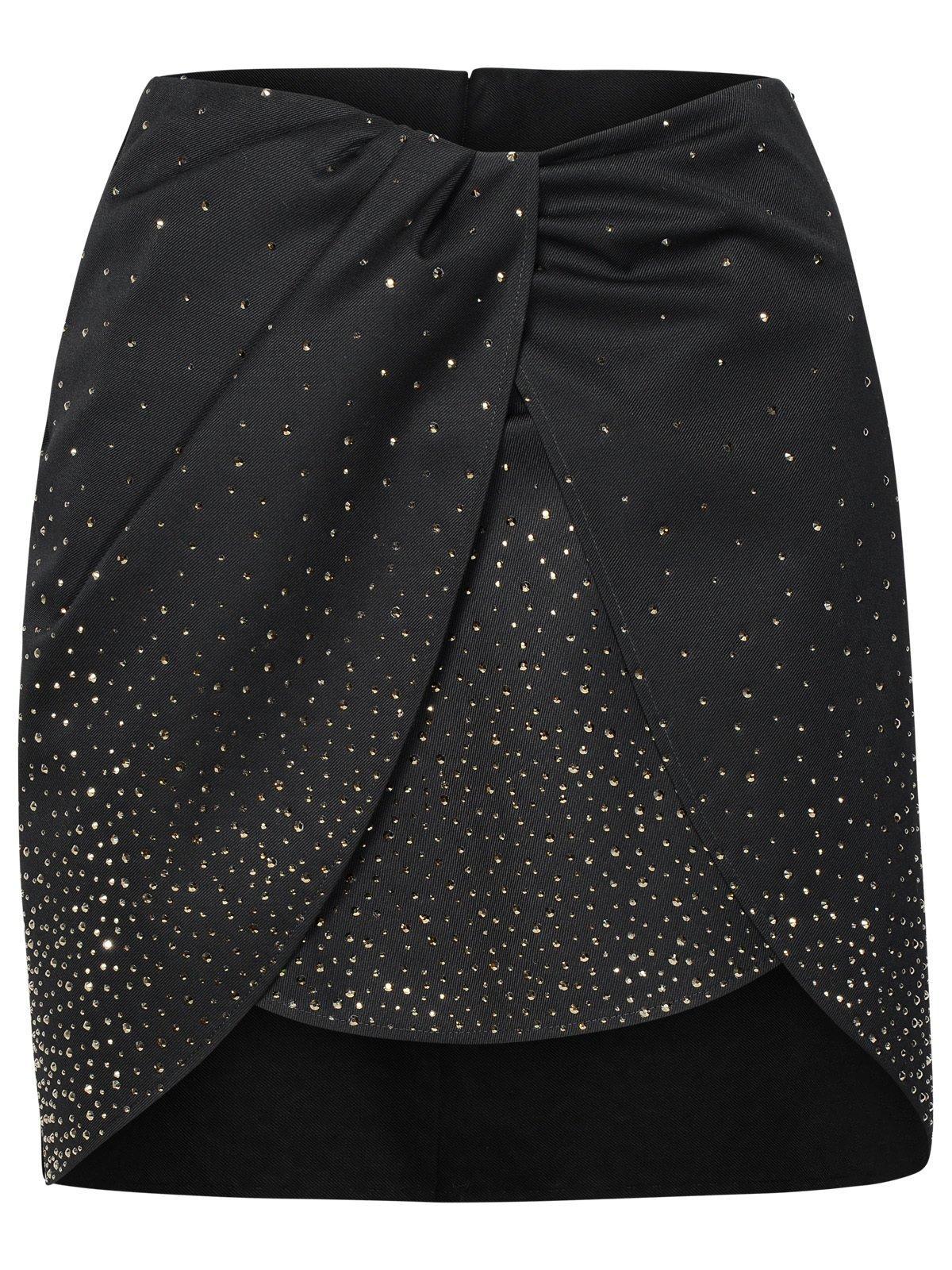 off-white embellished pleated skirt
