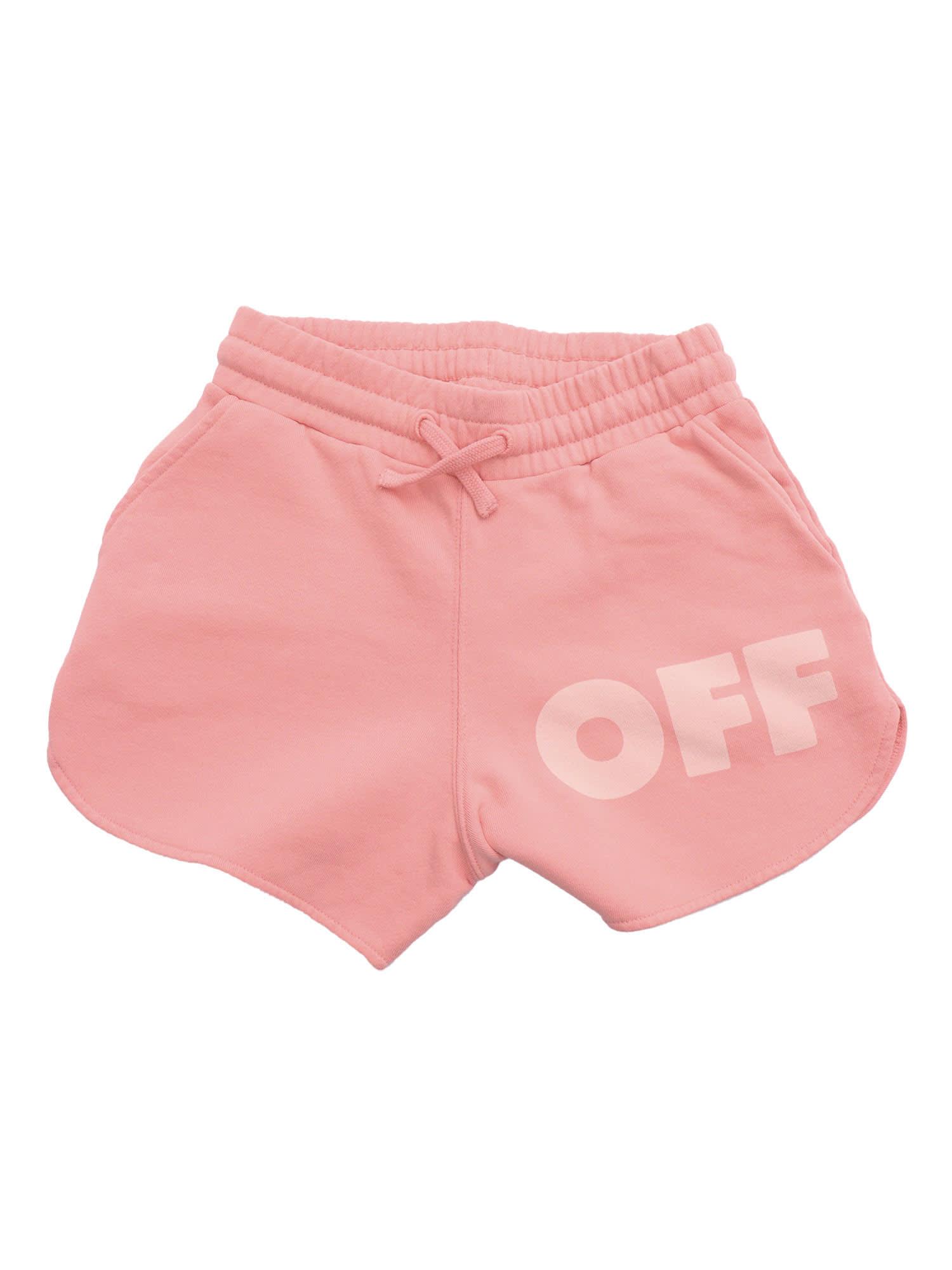 off-white garment dyed short pink - soft pink