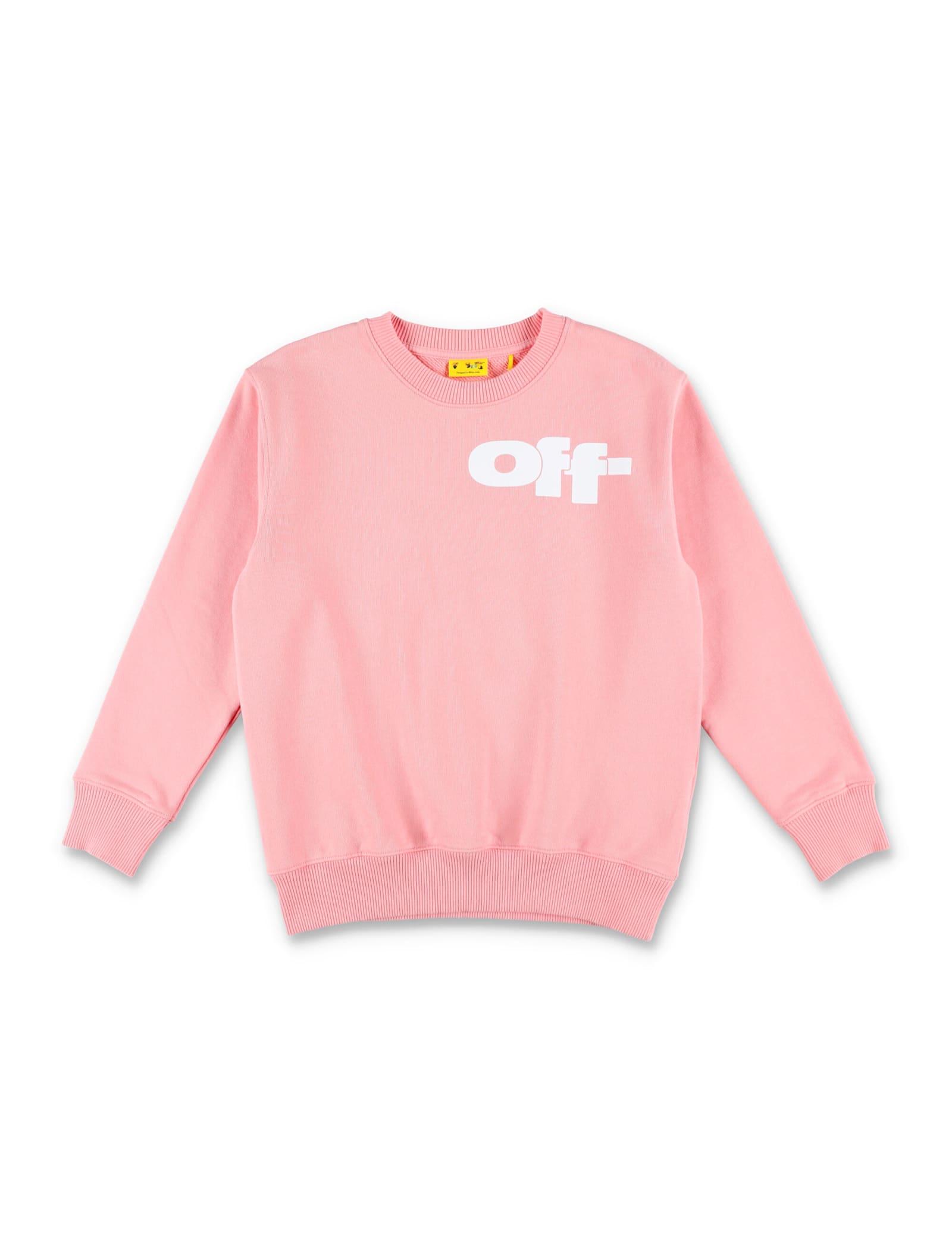 off-white kid - type graphic sweatshirt