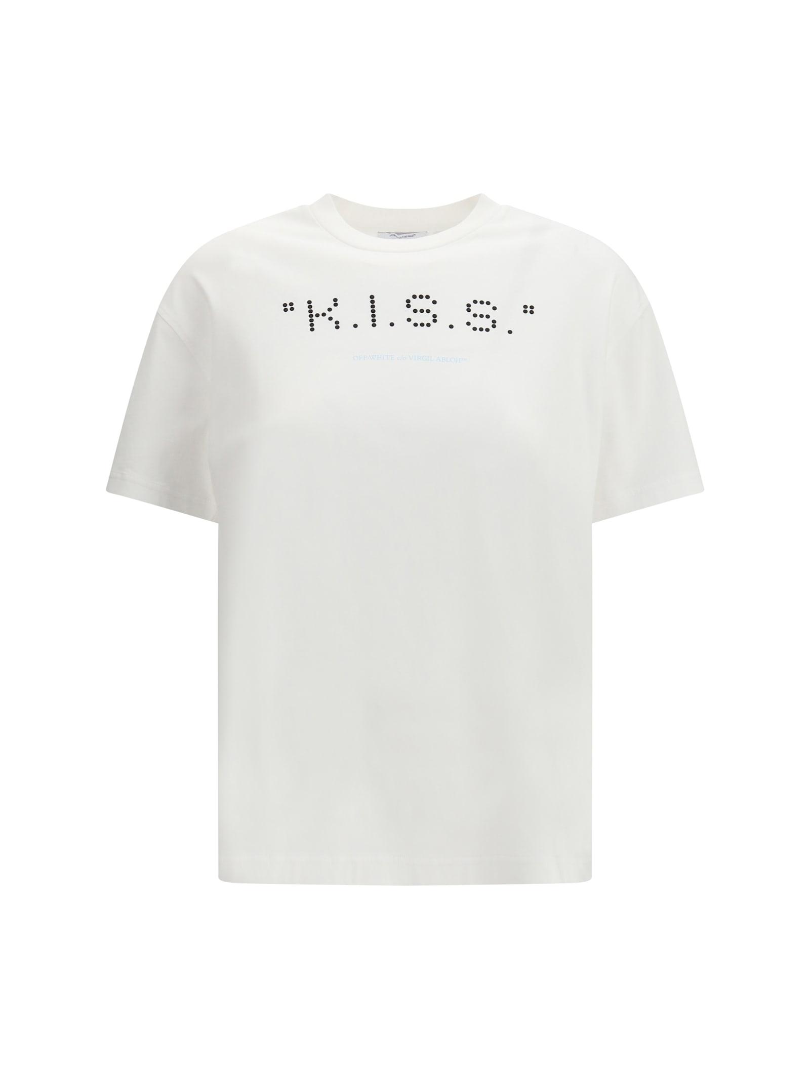 off-white kiss quote t-shirt