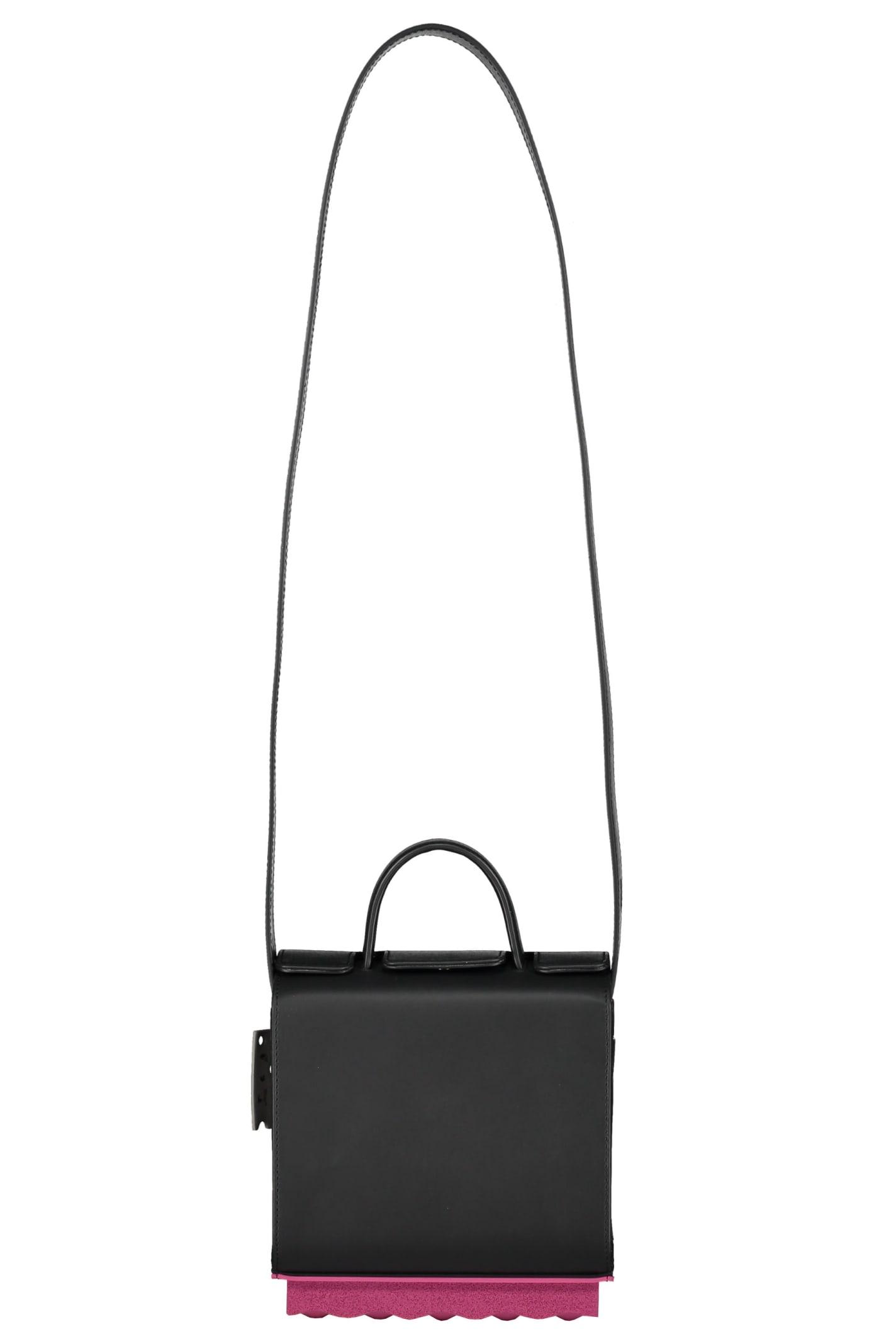off-white leather crossbody bag