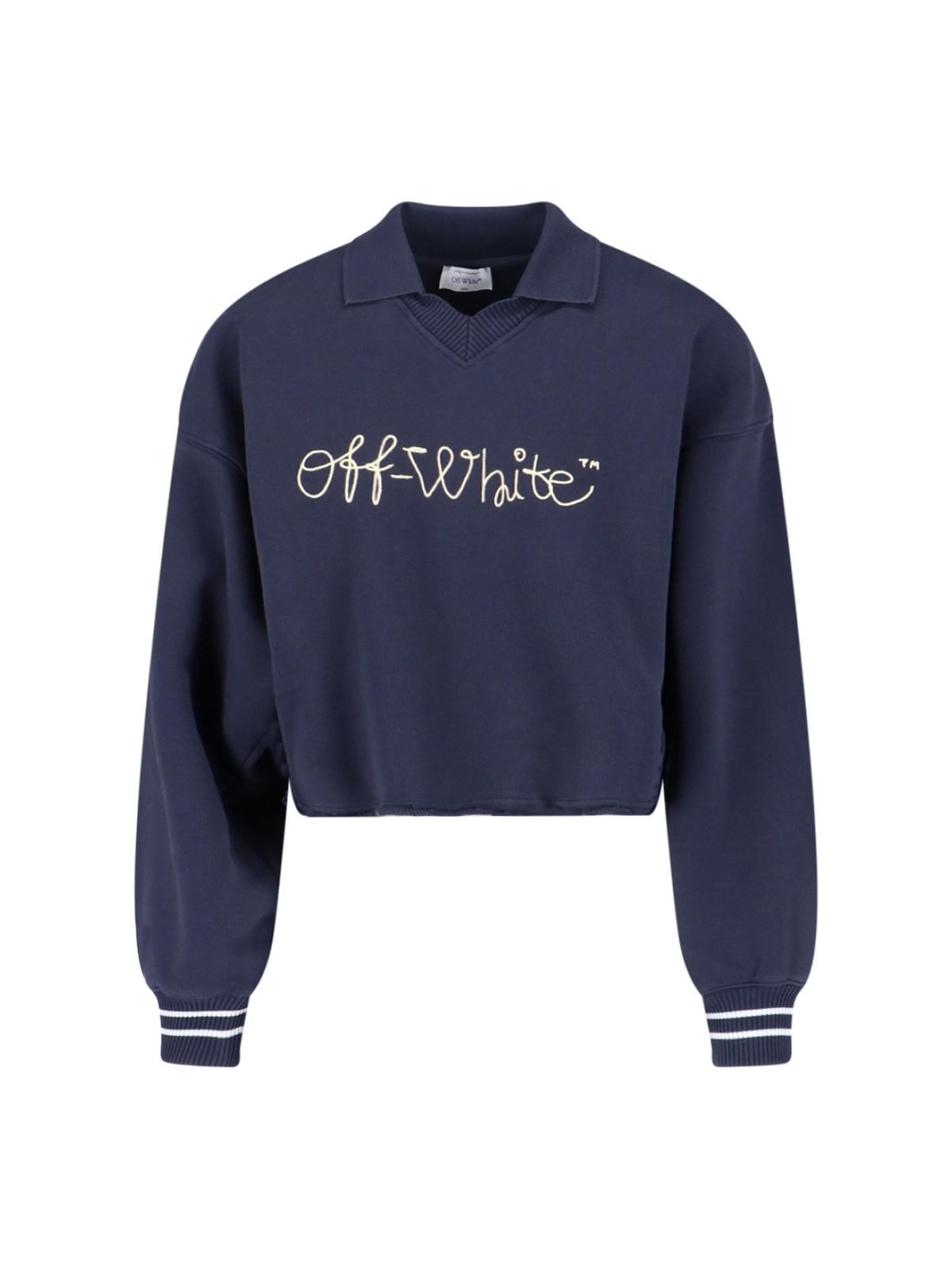 off-white logo sweater