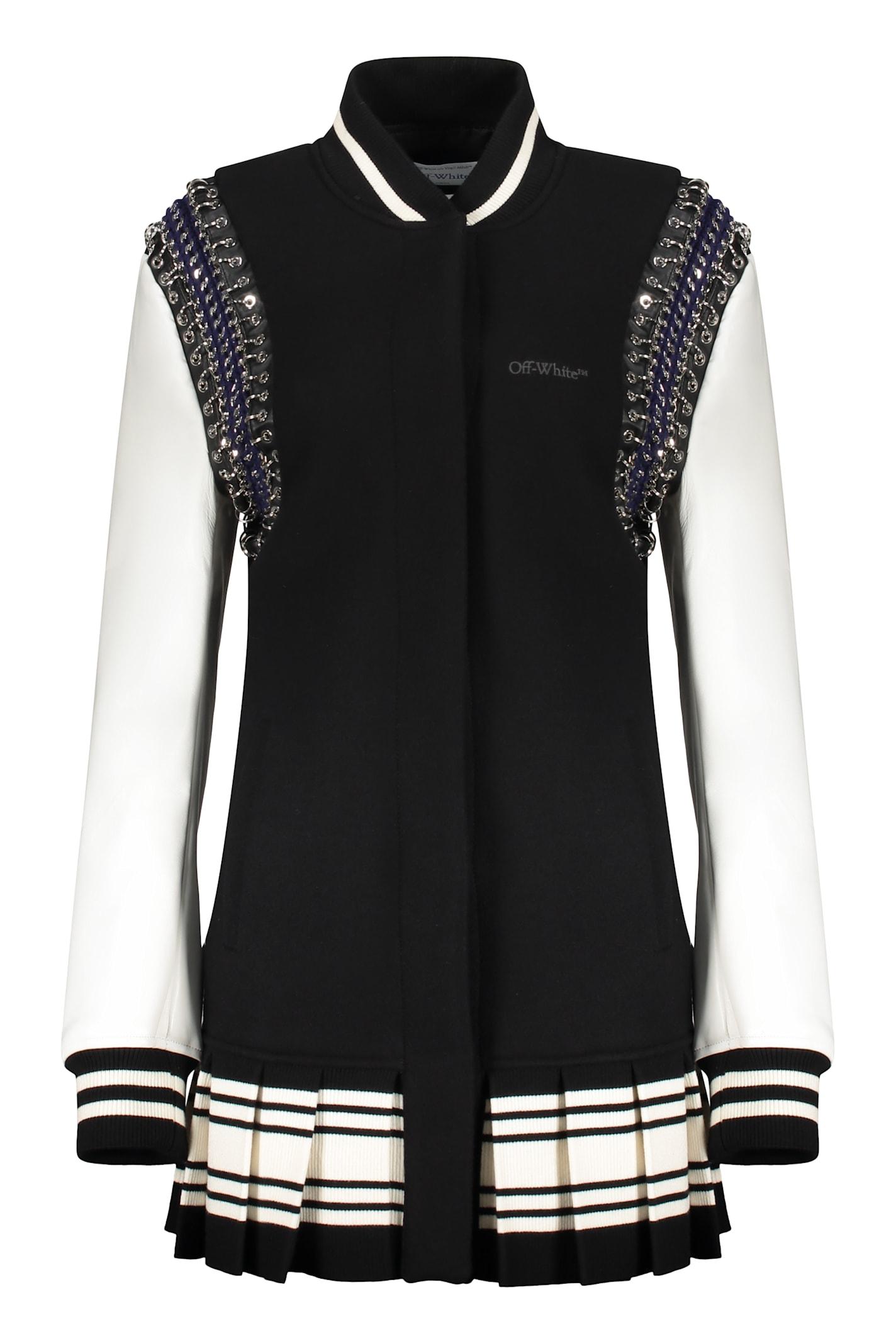 off-white long sleeves dress