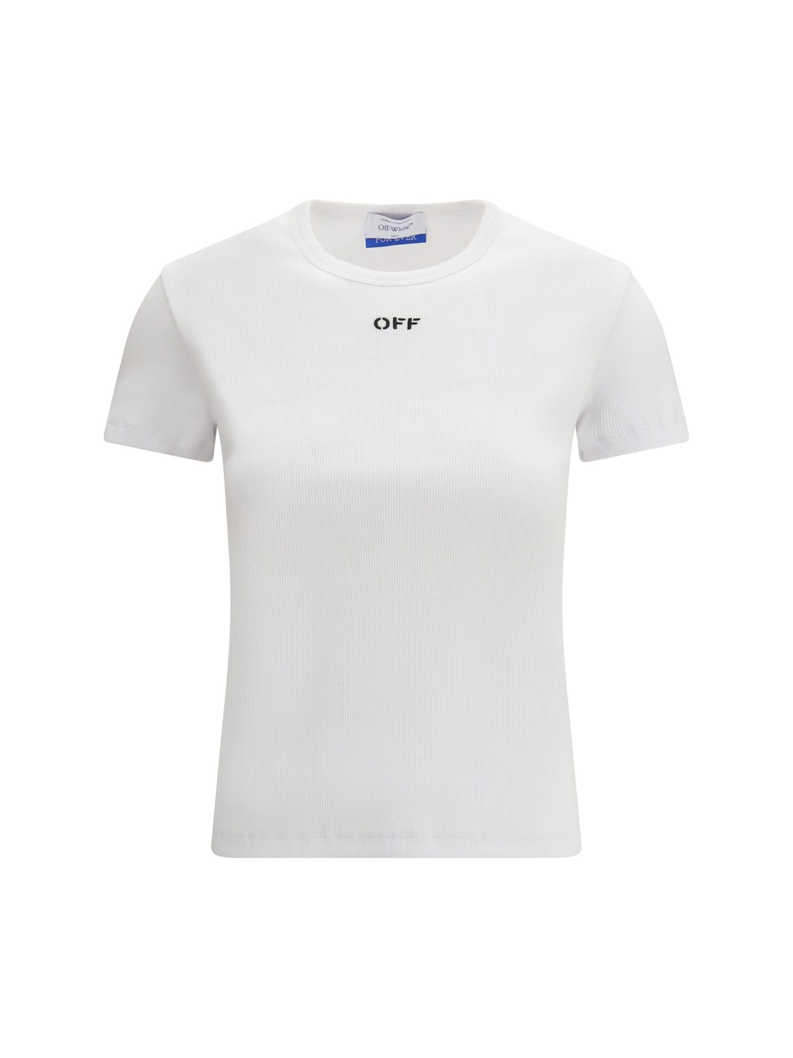 off-white off stamp rib basic t-shirt