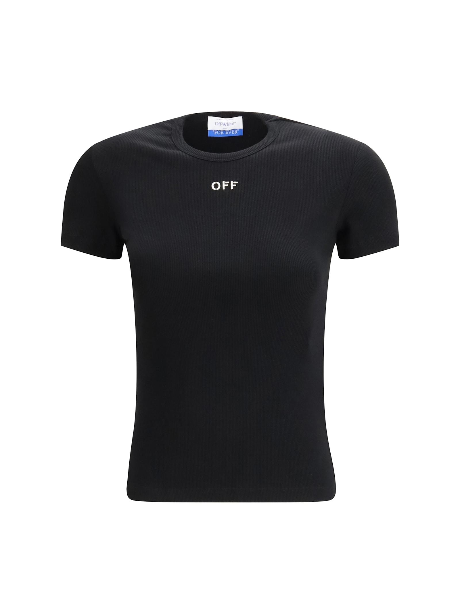 off-white off stamp rib basic t-shirt