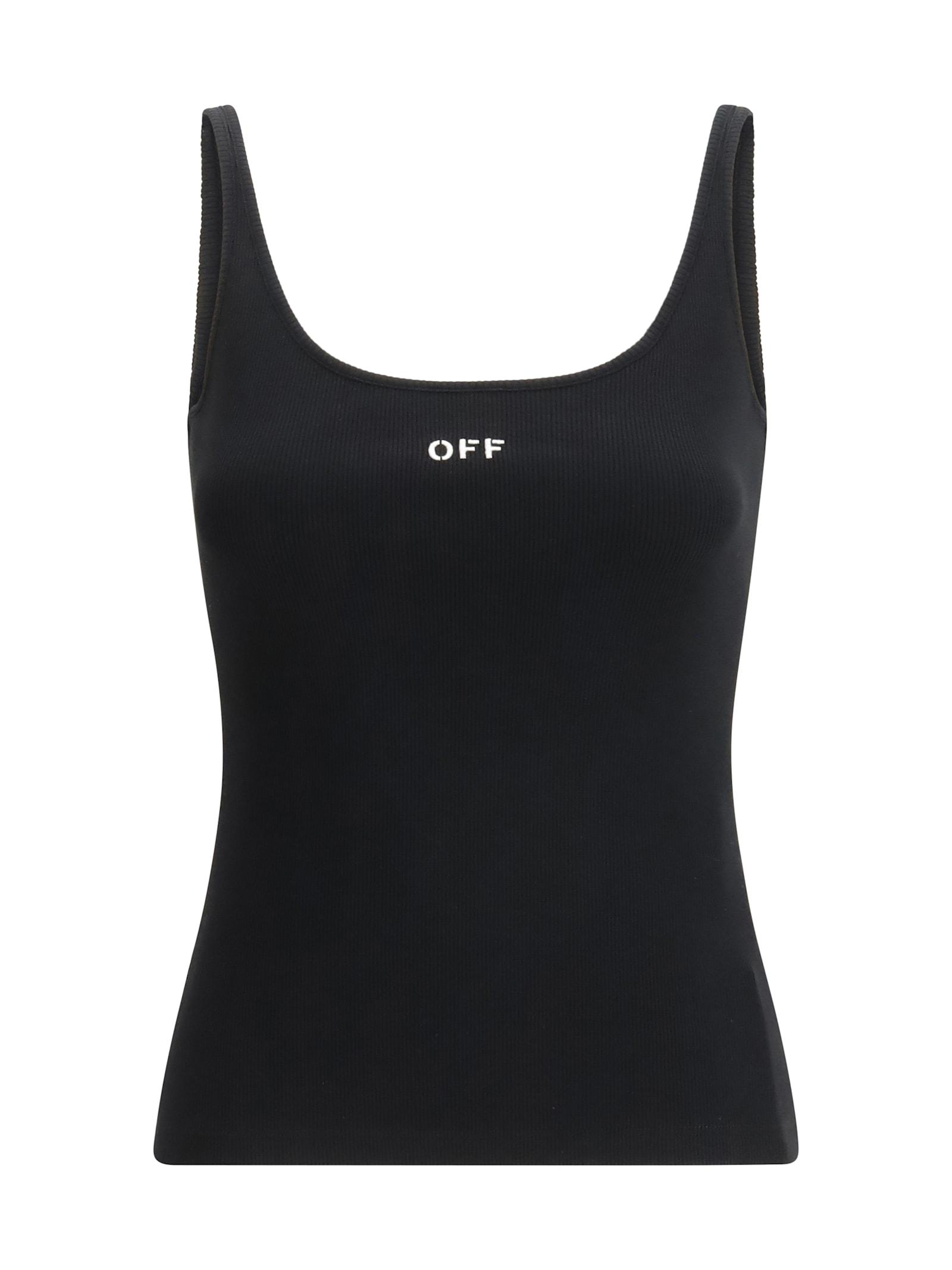 off-white off stamp rib tank top