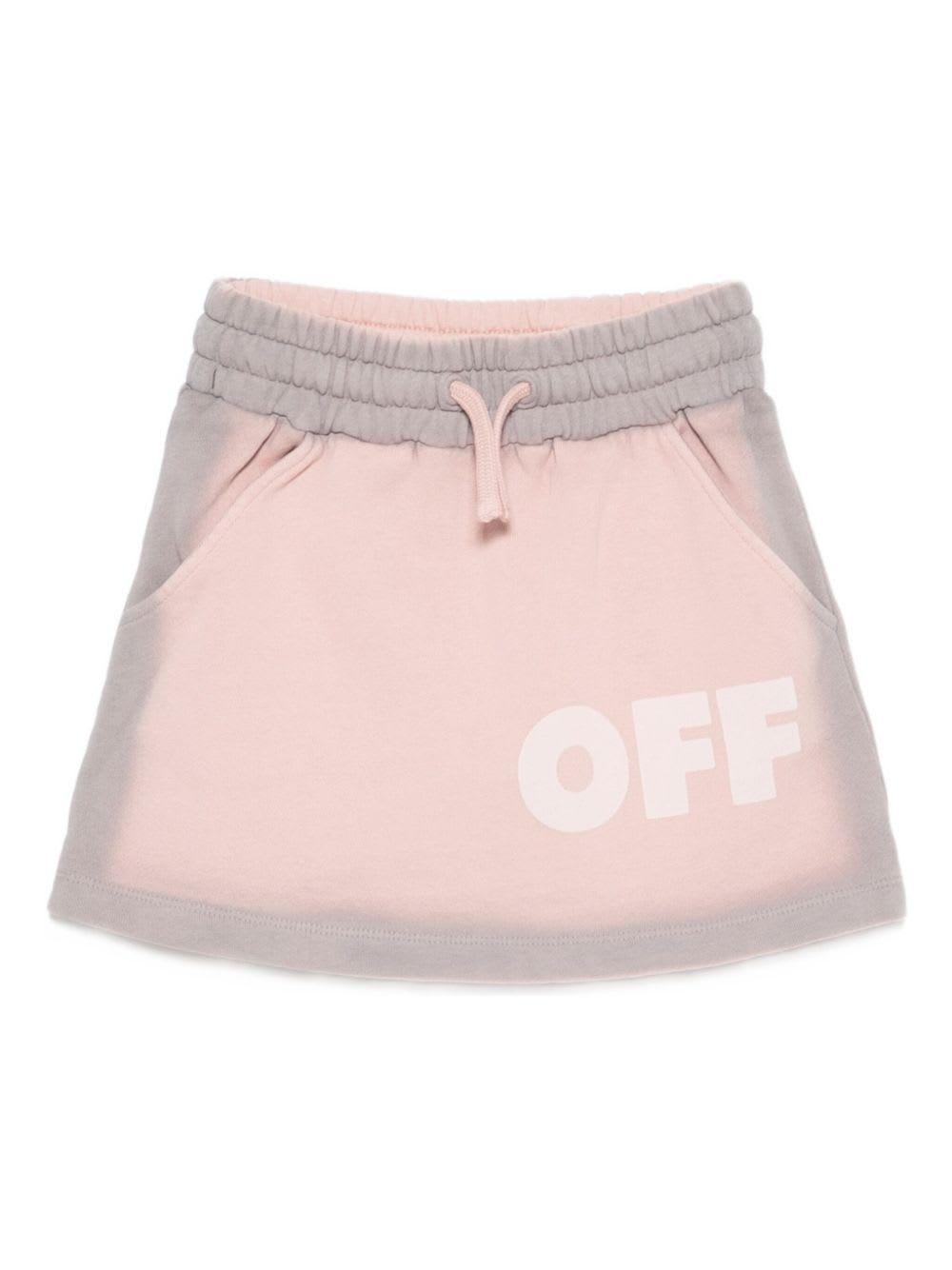 off-white off white kids short skirt with off logo