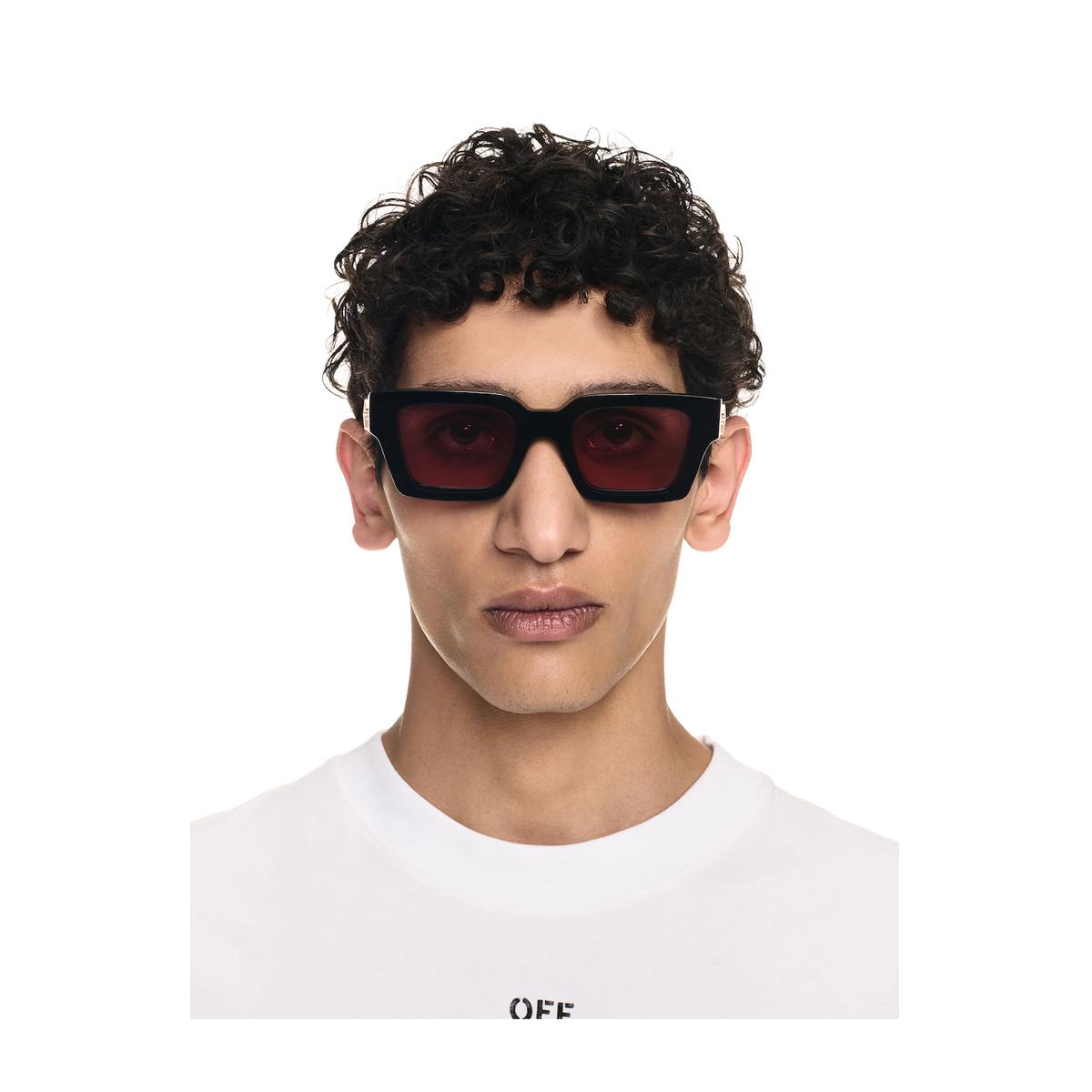 off-white off white oeri126 virgil m 1025 black red nero acetate occhiali da sole - women