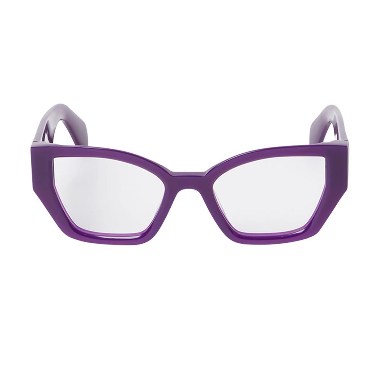 off-white off white oerj07q eyewear style 7q 3700 purple glasses