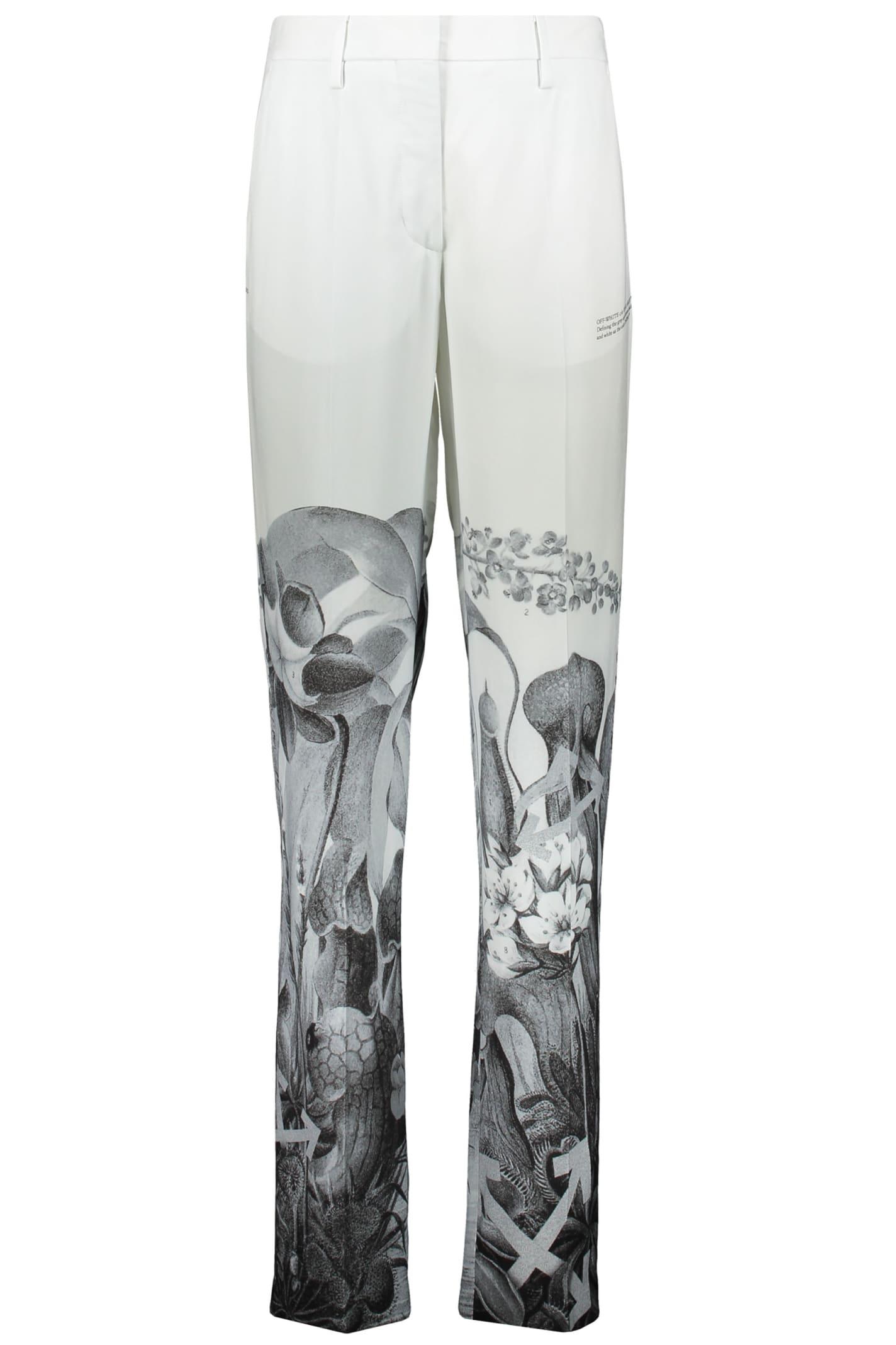off-white printed trousers