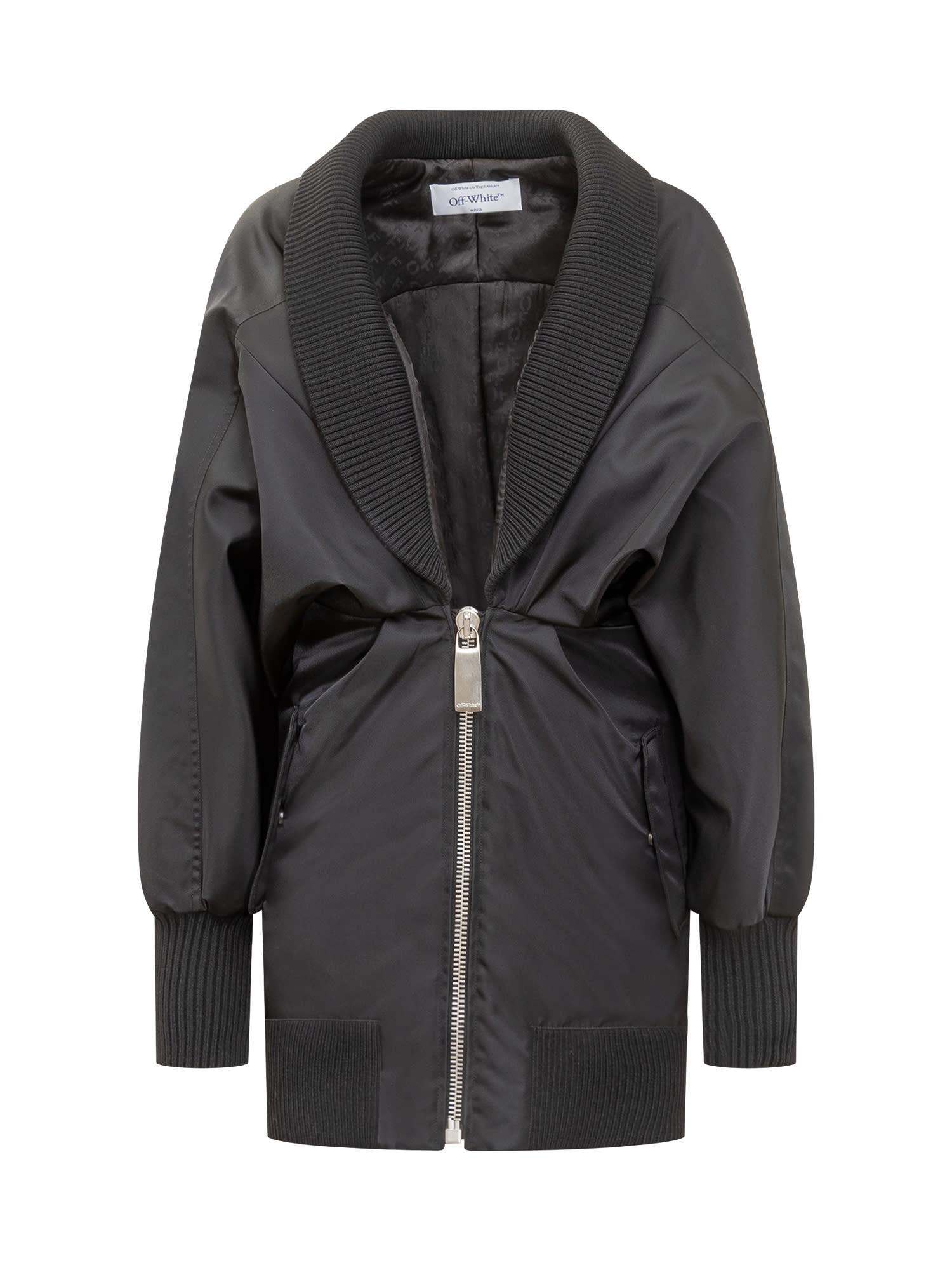 off-white puff mini dress