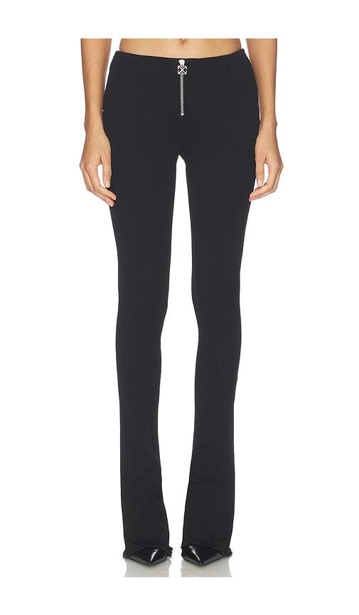 off-white slim pant in black.