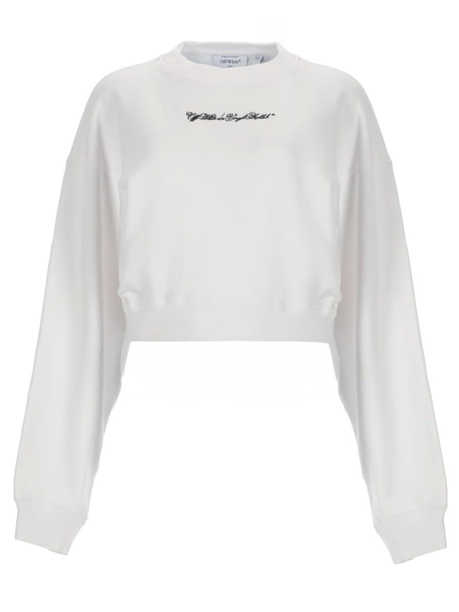 off-white sweatshirt with logo