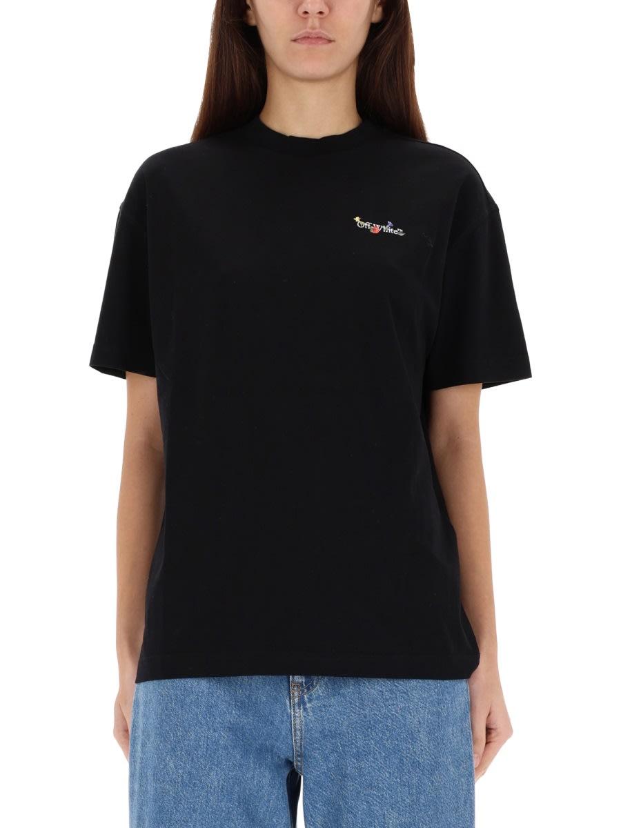 off-white t-shirt with logo
