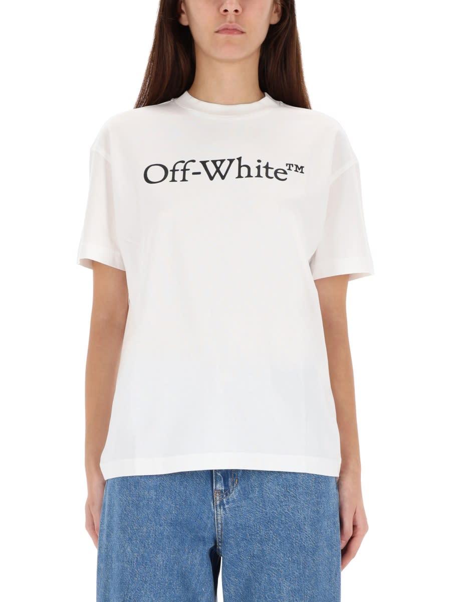 off-white t-shirt with logo