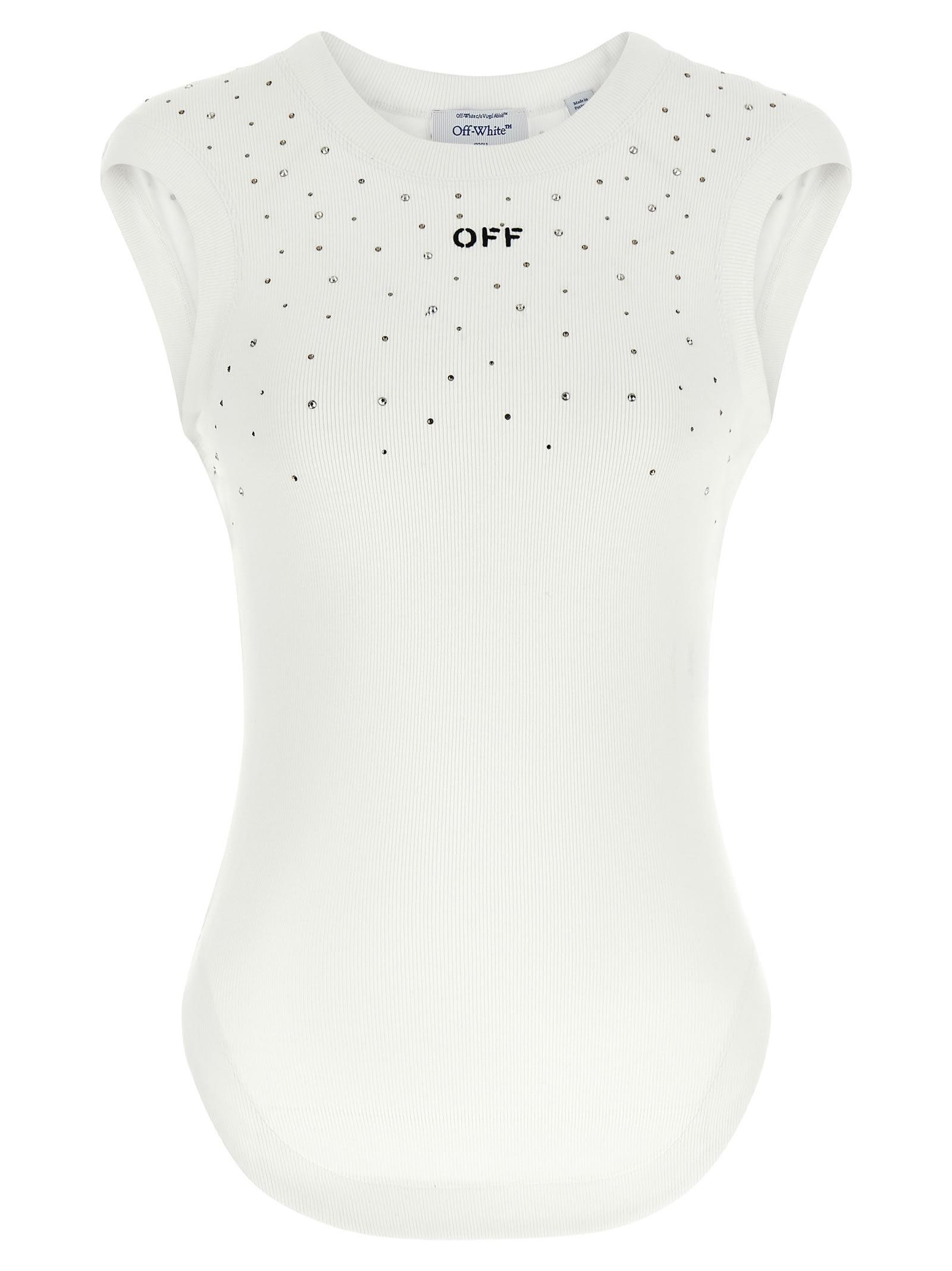 off-white top swarowski