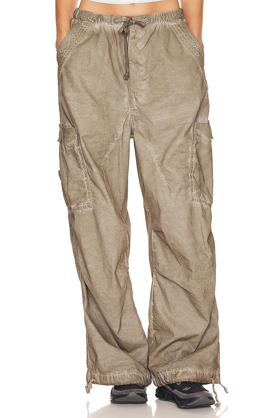 oil wash parachute pants