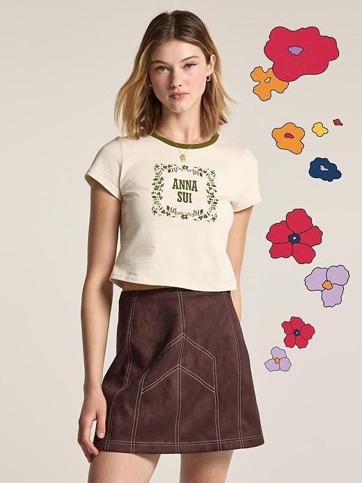 old navy x anna sui ringer tee