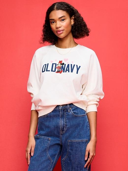old navy x disney minnie mouse socomfy oversized graphic sweatshirt