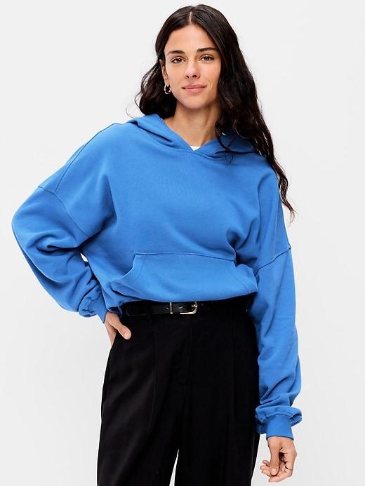 old navy x the devil wears prada socomfy oversized pullover hoodie