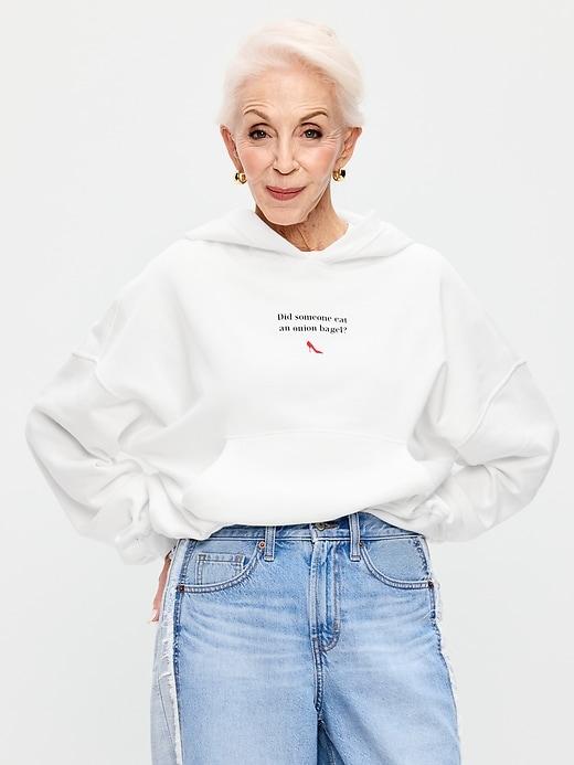 old navy x the devil wears prada socomfy oversized pullover hoodie