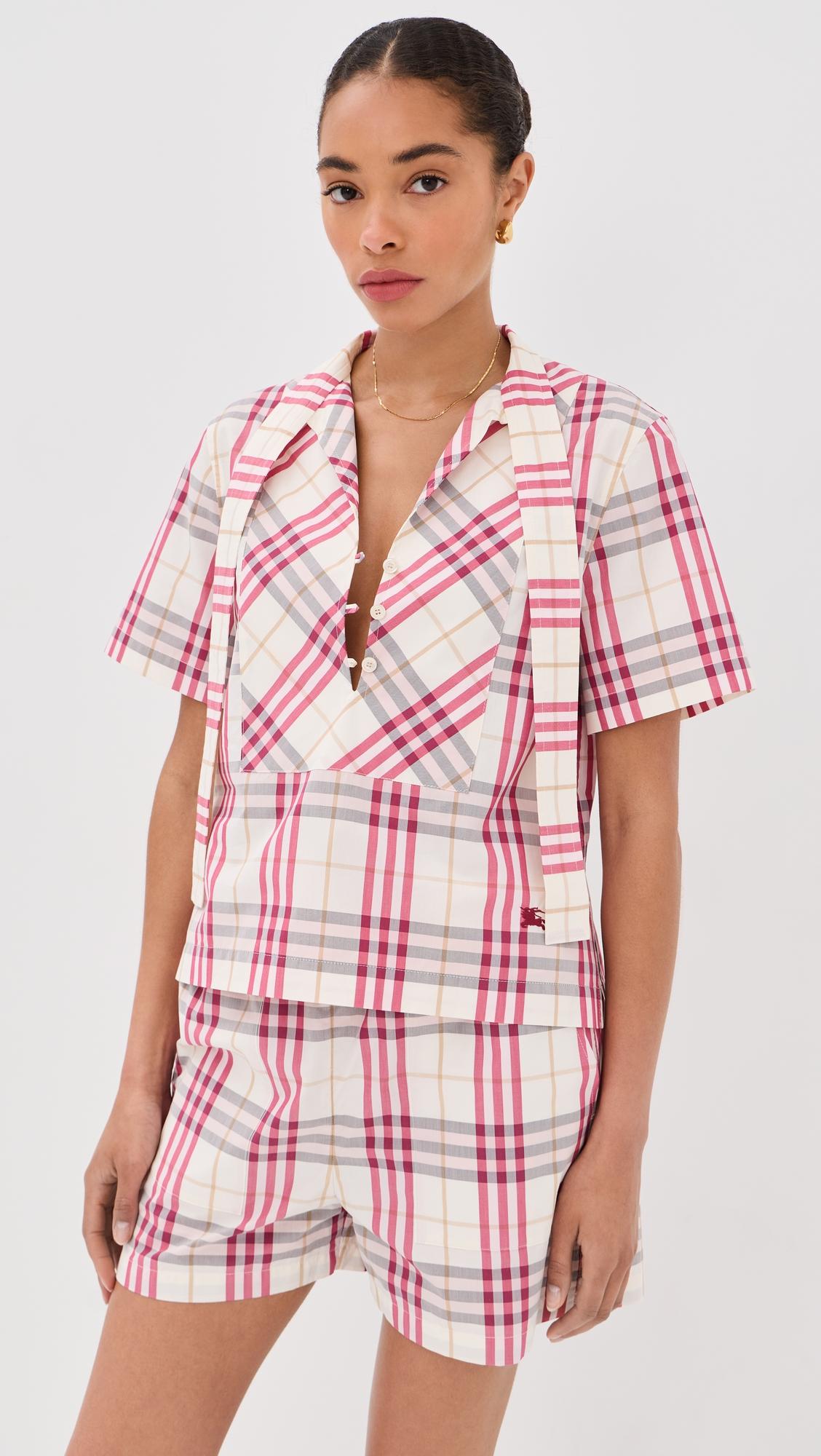 olea plaid top