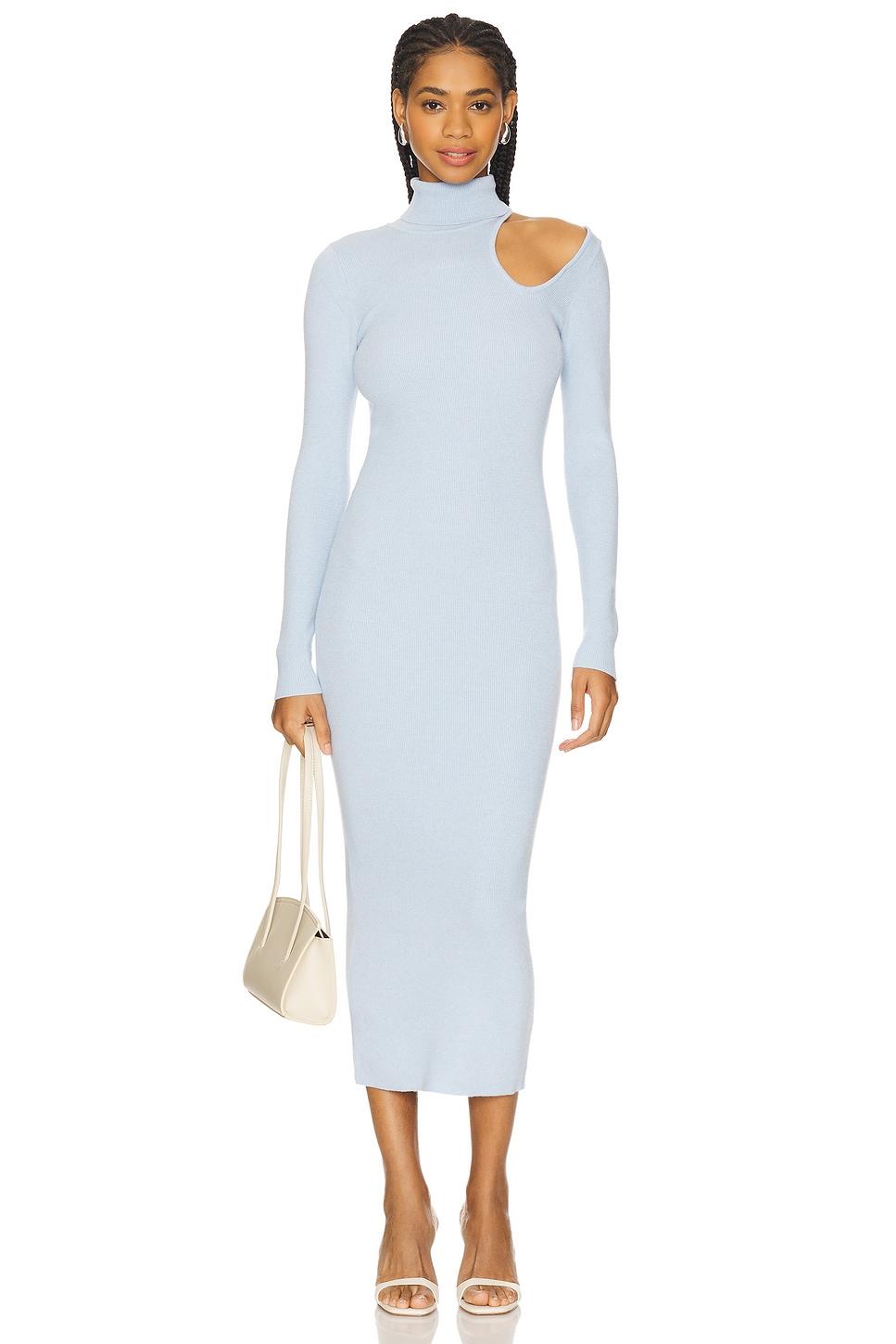olesa asymmetric knit dress