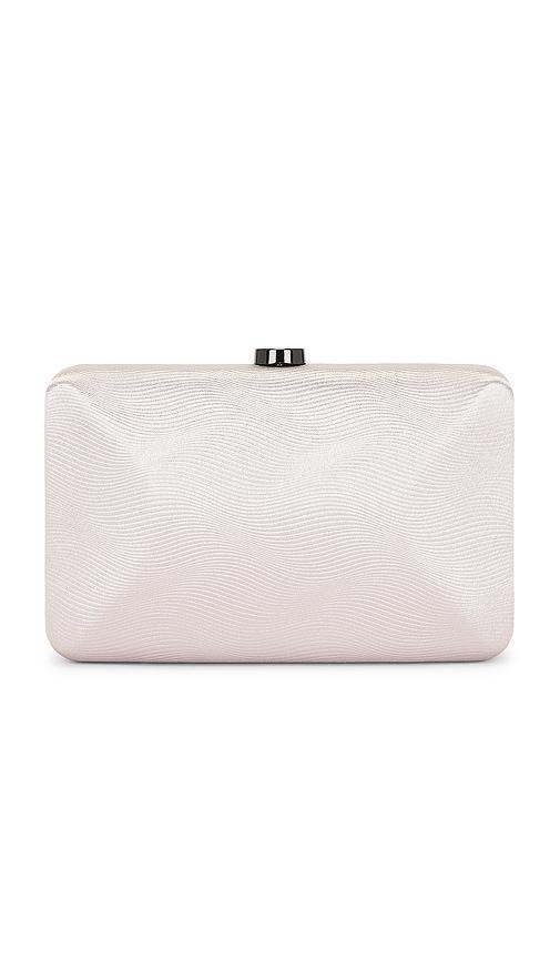 olga berg delia clutch in cream.