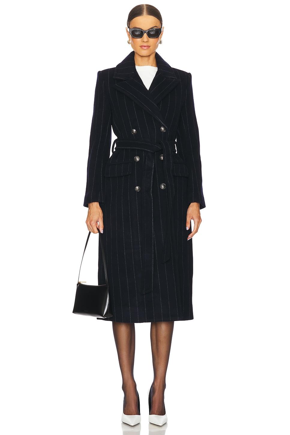 olina long coat with belt
