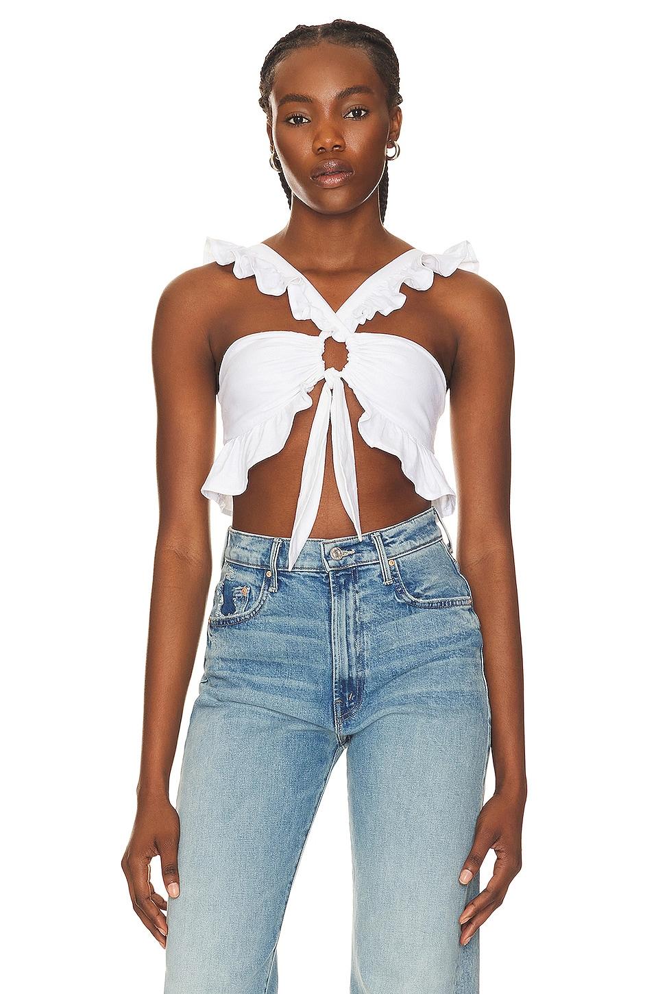 olive crop top