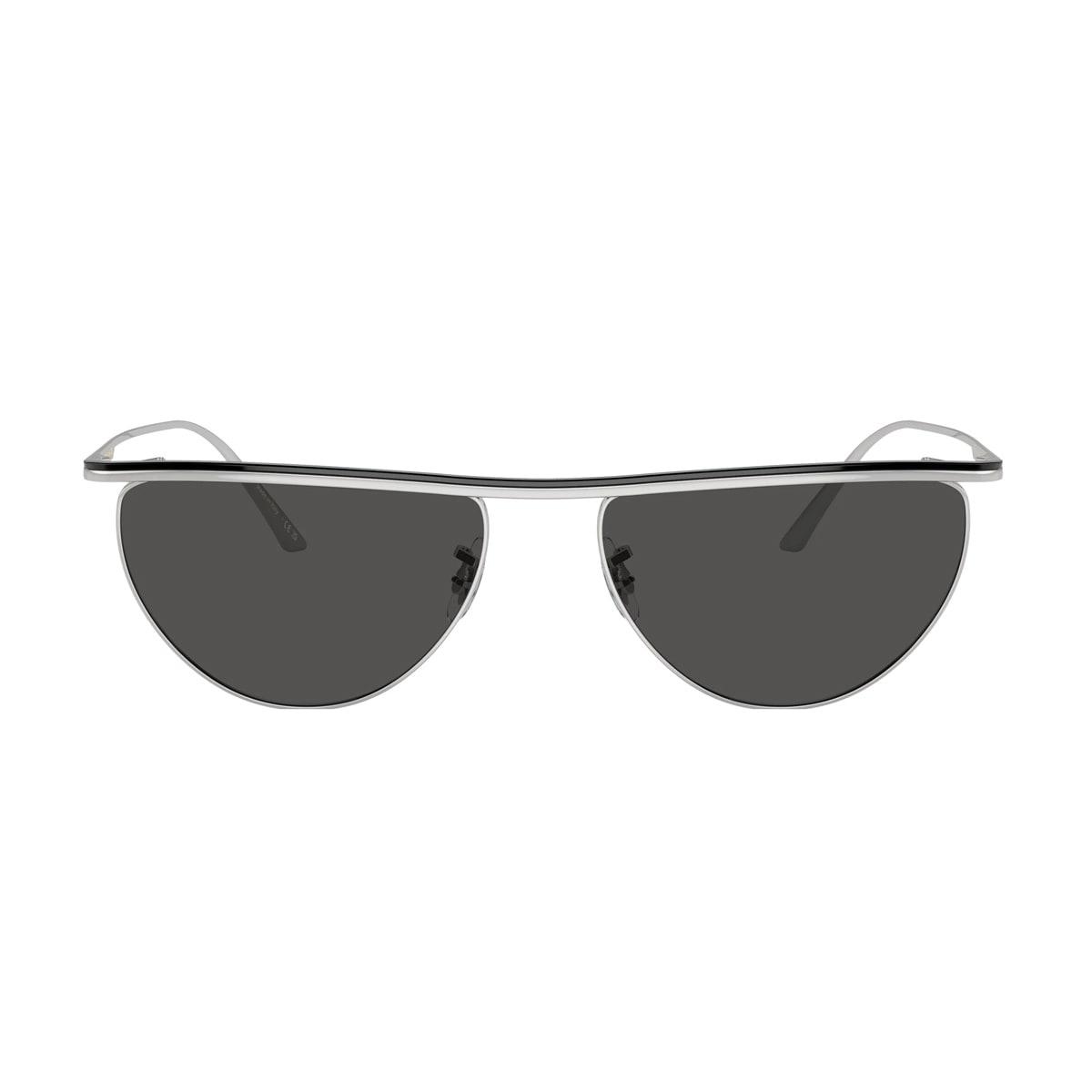 oliver peoples ov1342s - 1984c 503687 silver/black collezione khaite sunglasses