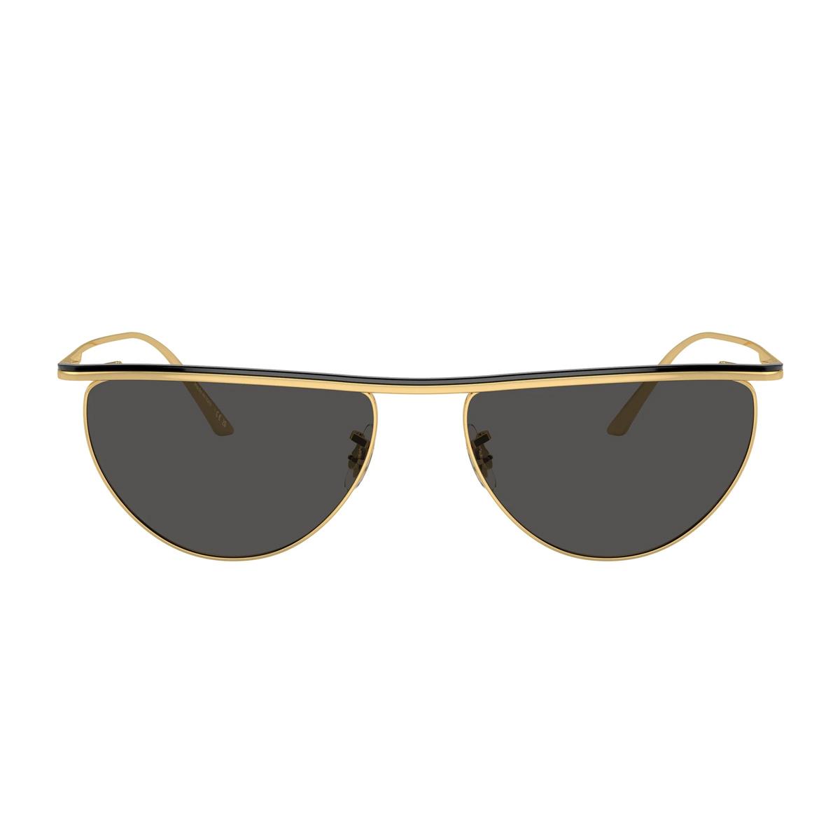 oliver peoples ov1342s - 1984c collezione khaite 533287 gold-black oro metal occhiali da sole - women