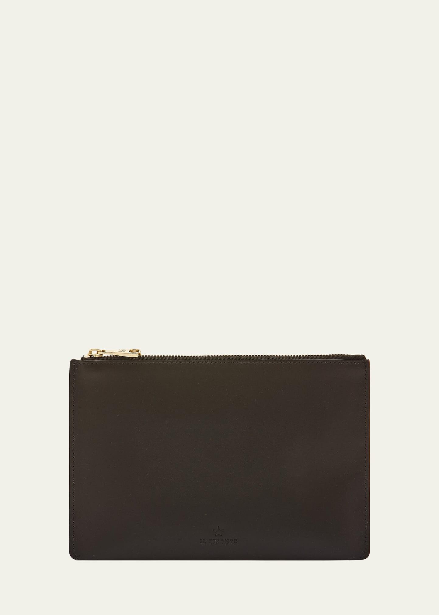 oliveta zip vacchetta leather card case
