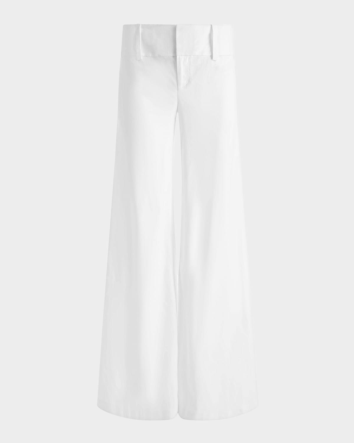olivia linen wide-leg pants