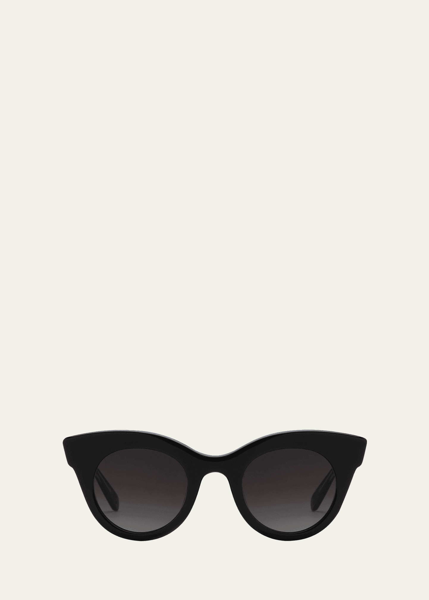 olivia rounded acetate cat-eye sunglasses