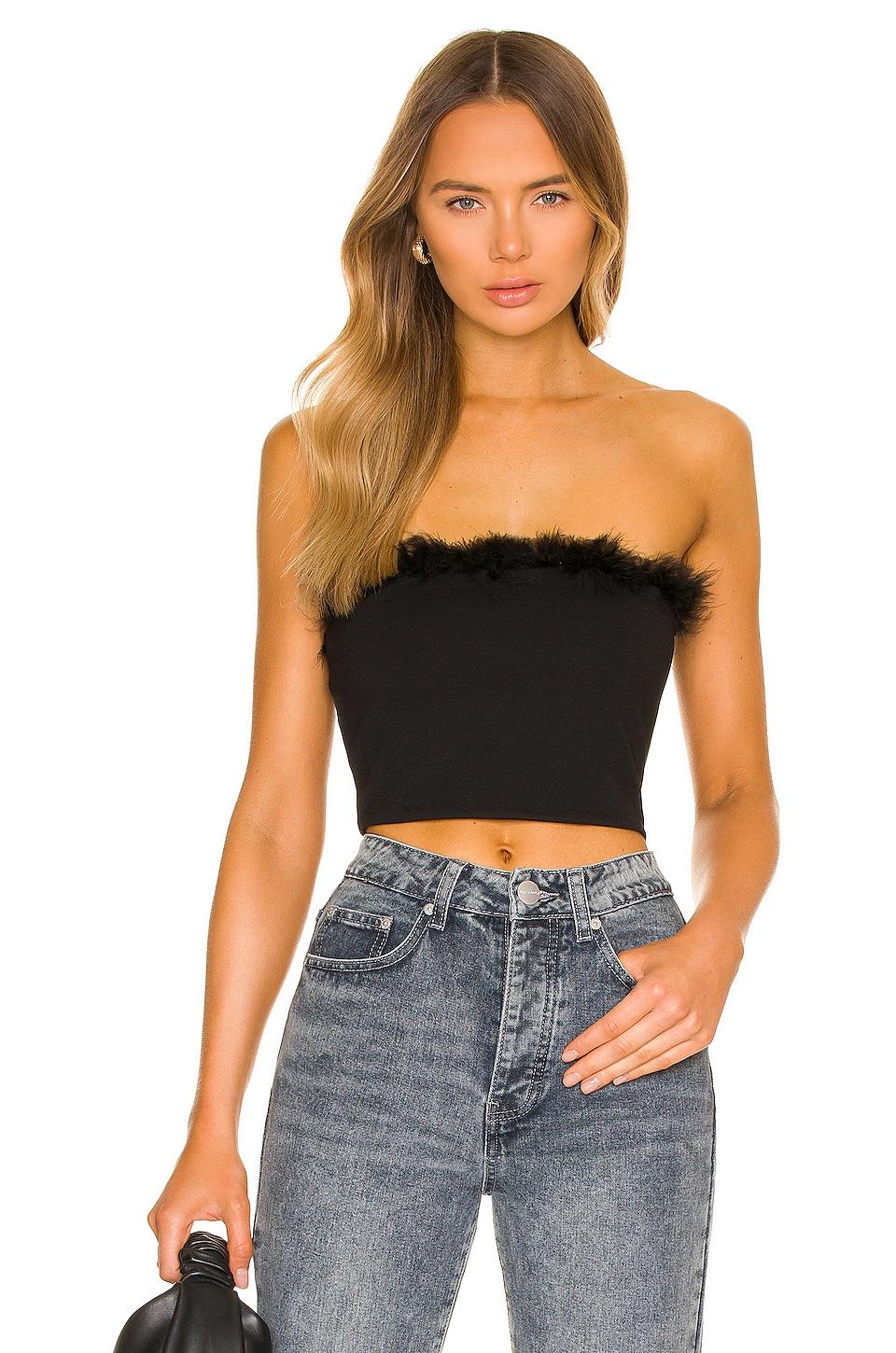 olivia strapless top