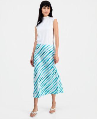 on 34th womens printed midi slip skirt macys exclusive