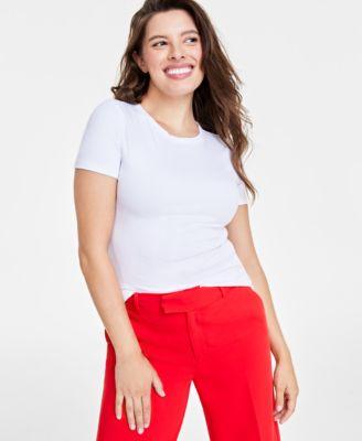 on 34th womens ribbed t shirt xxs 4x created for macys