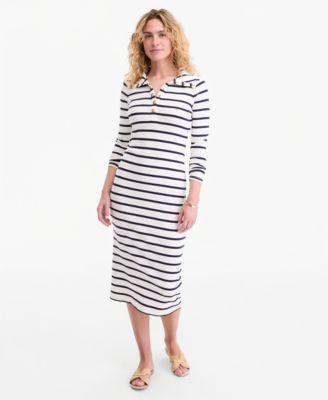 on 34th womens striped sailor knit midi dress macys exclusive